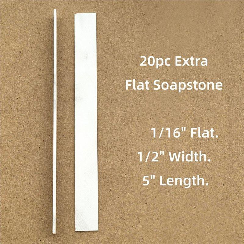 ABBP-Thin Flat Soapstone Holder 2Pcs, For Marking On Steel, For Welding And Welders, Includes 22Pcs Refills 1/16"