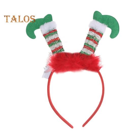 

Светодиодные рождественские повязки на голову, шапки эльфа, обруч для волос в виде оленя со светодиодной подсветкой, праздничные сувениры, аксессуары для вечеринок A