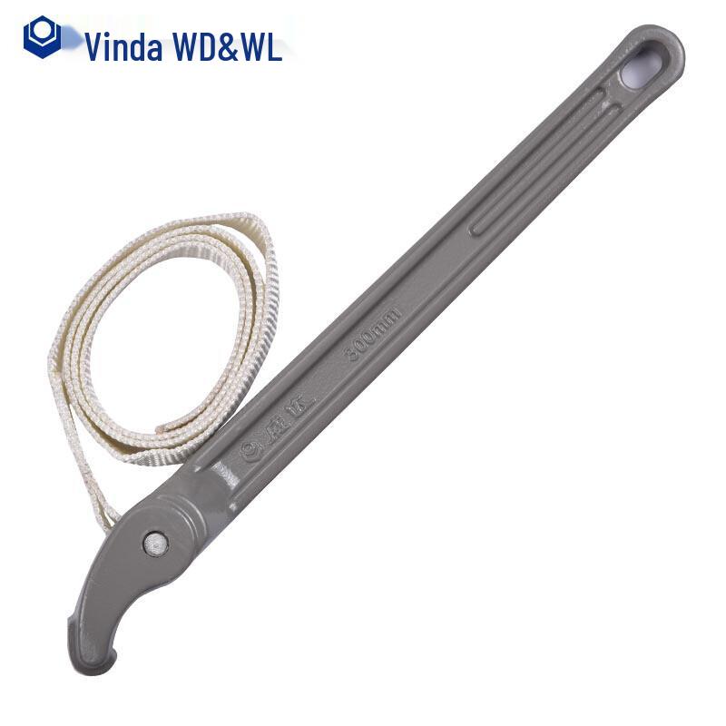Weida WD&WL Aluminum Handle Cloth Belt Oil Filter Wrench