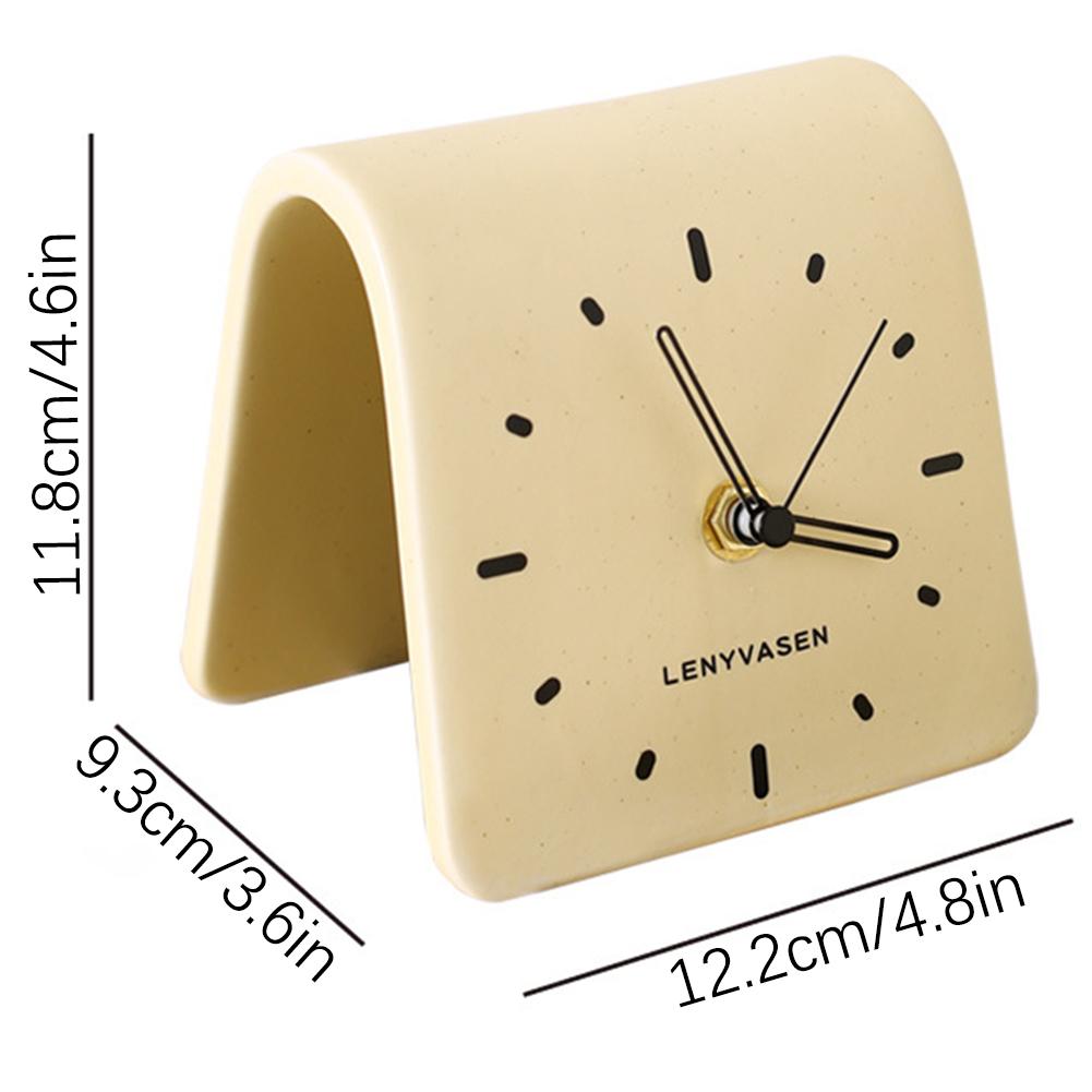 Desk Ceramic Clocks Cute Minimalist Study Room Clock For Sturdy Room