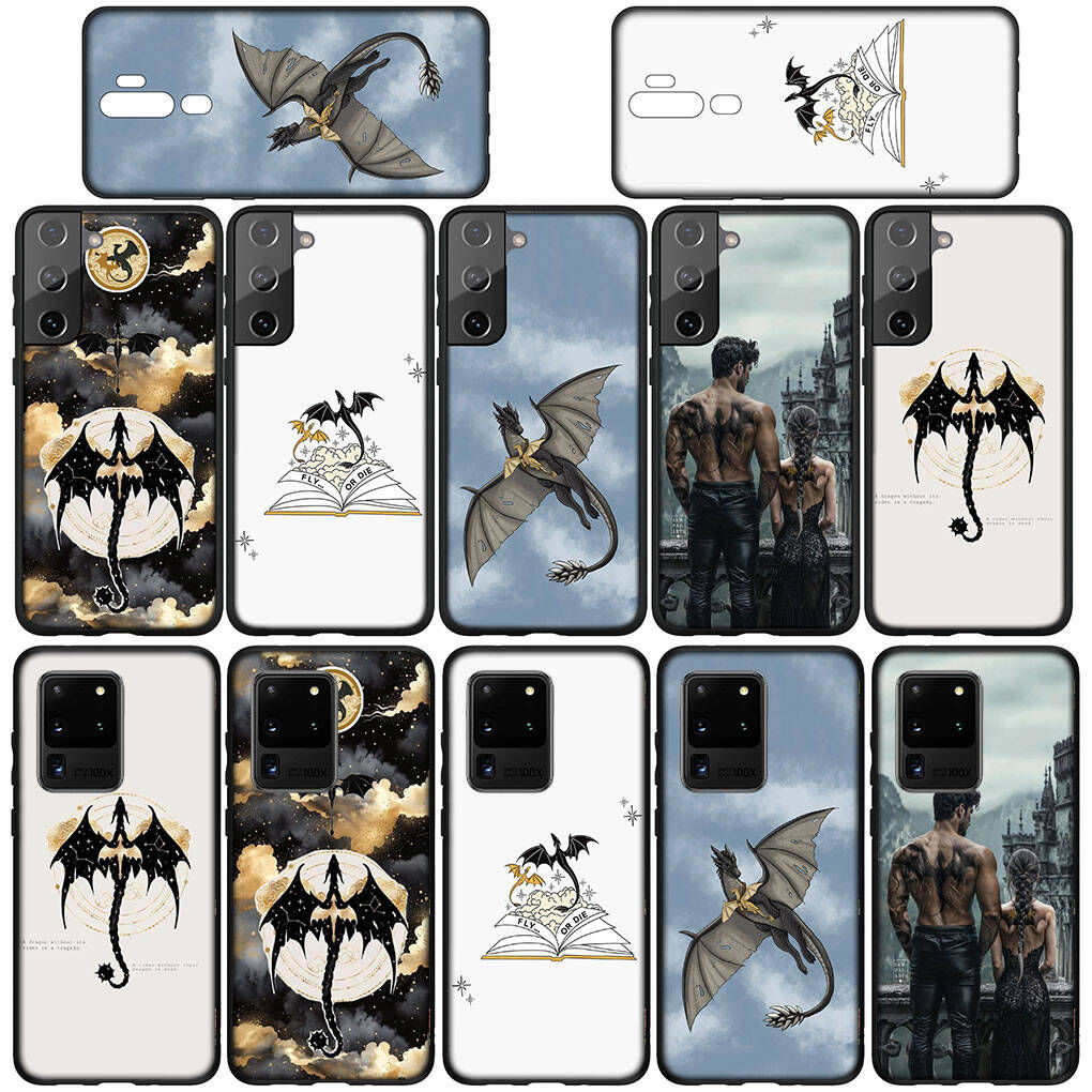 For Samsung Galaxy S25 S24 S23 S22 Ultra FE Plus A17 A37 A57 A56 A55 A06 A16 A15 A36 A26 A35 A05 A25 A54 Phone Case Wallpaper Book Fourth Wing Cover