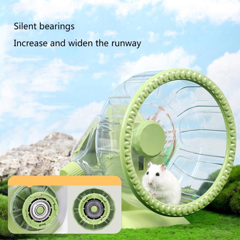 Silents Hamster Wheel Multifunctional Hamster Wheel Quite Running Spinner Wheel with Water and Food Solution