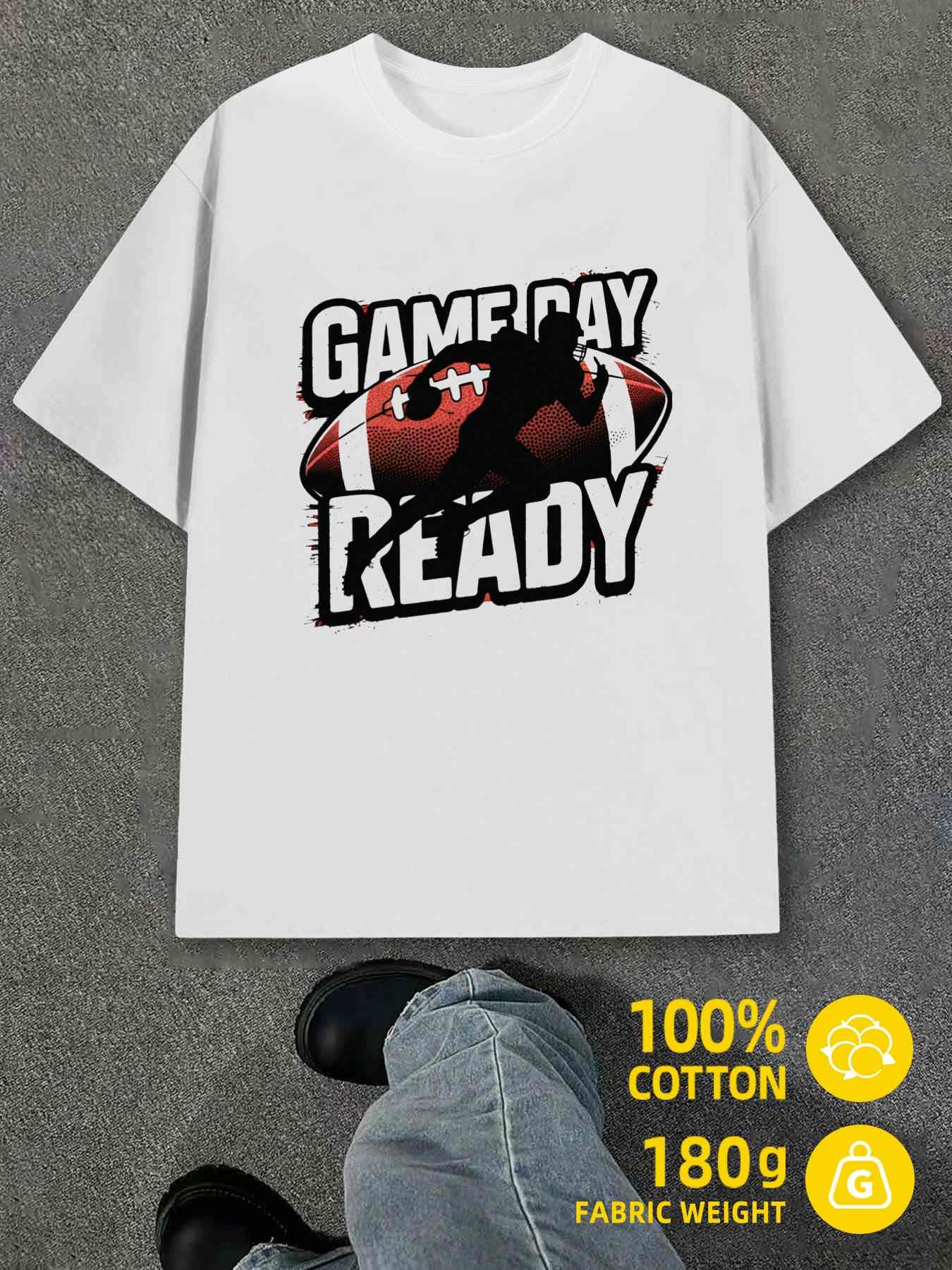 Men s T-Shirt Y2K 100 Game Day Ready Regular Fit 2XL