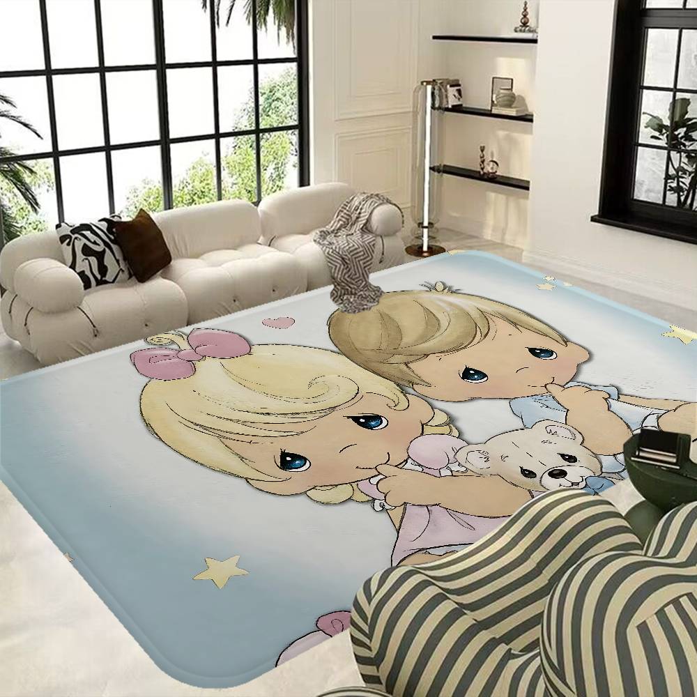 Precious Moments Cute Bathroom Mat Retro Multiple Choice Living Room Kitchen Rug Non-Slip Bedside Mats