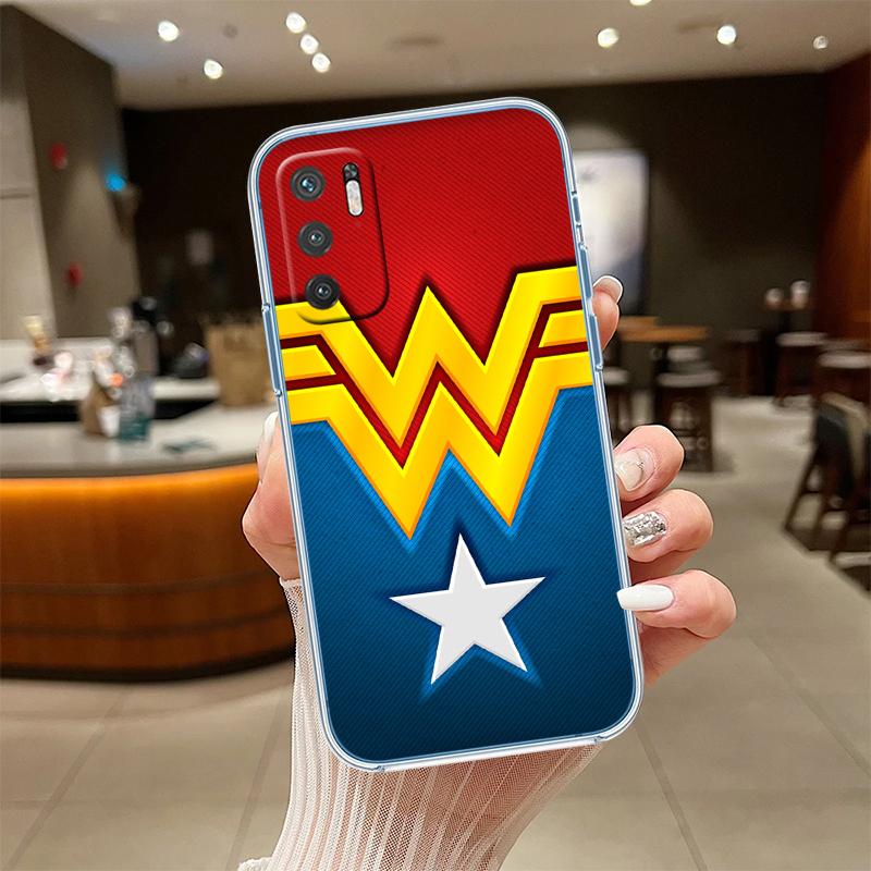 RE64 Wonder Woman Transparent Phone Case for Motorola Moto G7 G8 G9 G84 G85 G73 G24 G15 Z2 Play Power Plus