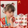 Tassel Chinese New Year Headwear Plush Ancient Style Hairpin All-match Hanfu Hair Sticks  Baby