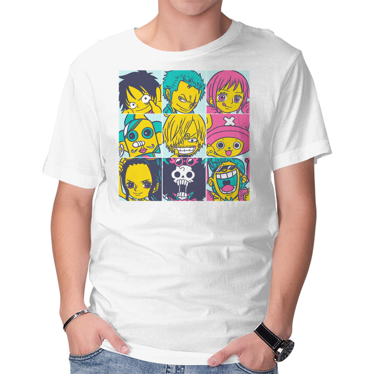 Unisex Crew Neck T-Shirt Pirate Pop Graphic Short Sleeve Casual Tee XXXXL