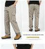 Spring & Autumn Multi-Pocket Loose Fit Casual Pants for Middle-Aged Men