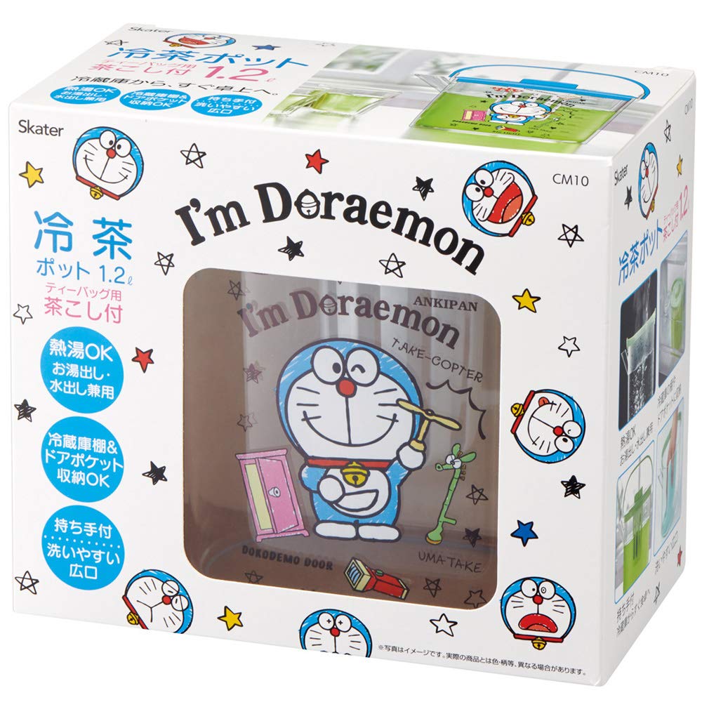 Skater Doraemon Cold Tea Pot with Tea CM10 I'm 1.2L Strainer,