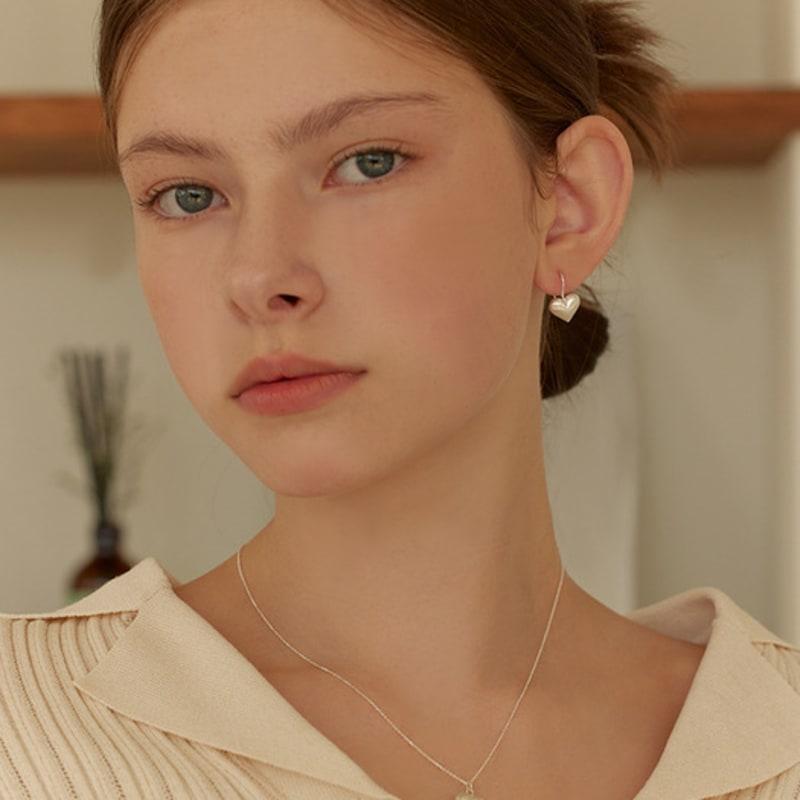 Life Heart Drop Hook Earring