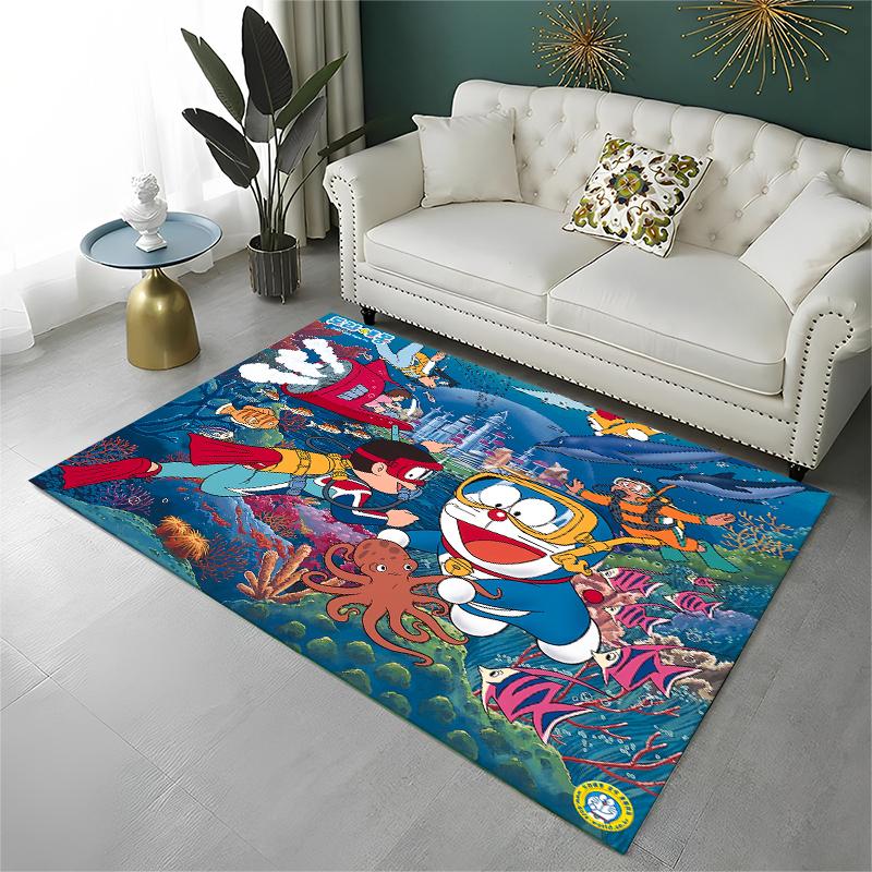 Cartoon D-Doraemon Dream Anime Carpet Rug for Playroom Bedroom Living Room Sofa Home Decor,kid Area Rug Non-slip Floor Mat