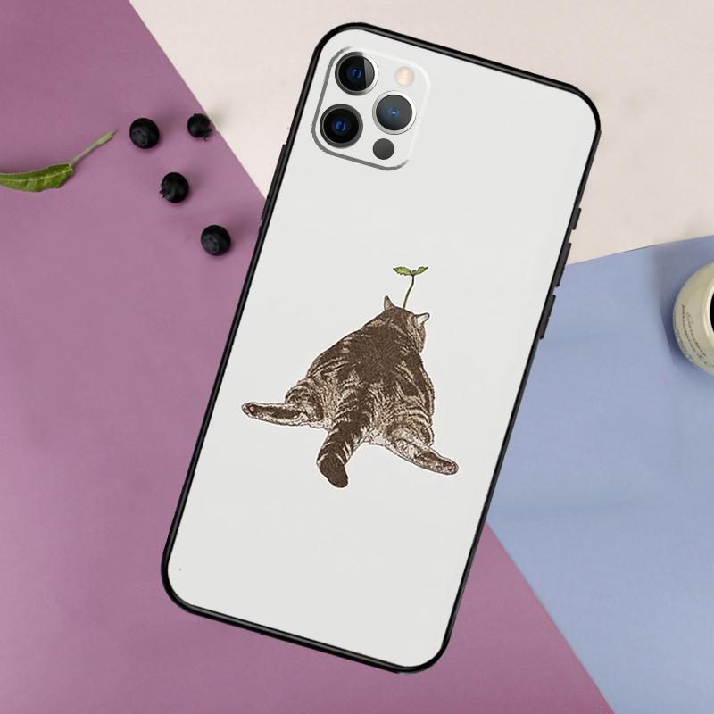 Minimalist Cats Phone Case For iPhone 16 15 11 12 13 14 Pro Max 7 8 Plus XS Max X XR Silicone Back Cover