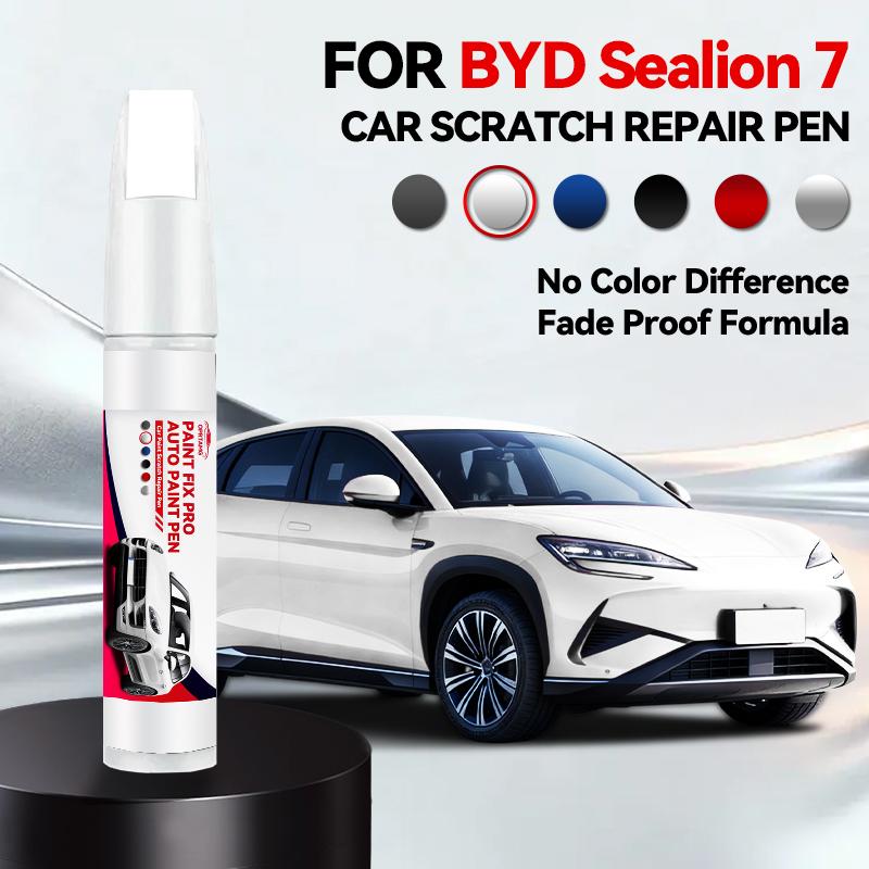 

For BYD Sealion 7 1990-2026 Paint Repair Pen Touch Up Scratch Remover DIY Auto Accessories Black White Silver Gray Blue Red перлина білого кольору