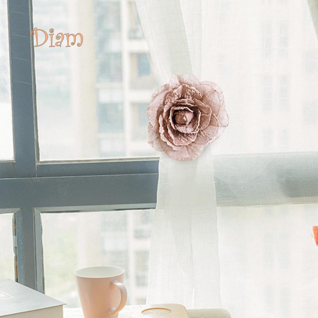 Lachepper Flower Shape Zasłona okienna Tieback Magnetyczna klamra Drape Holdback Home Decor
