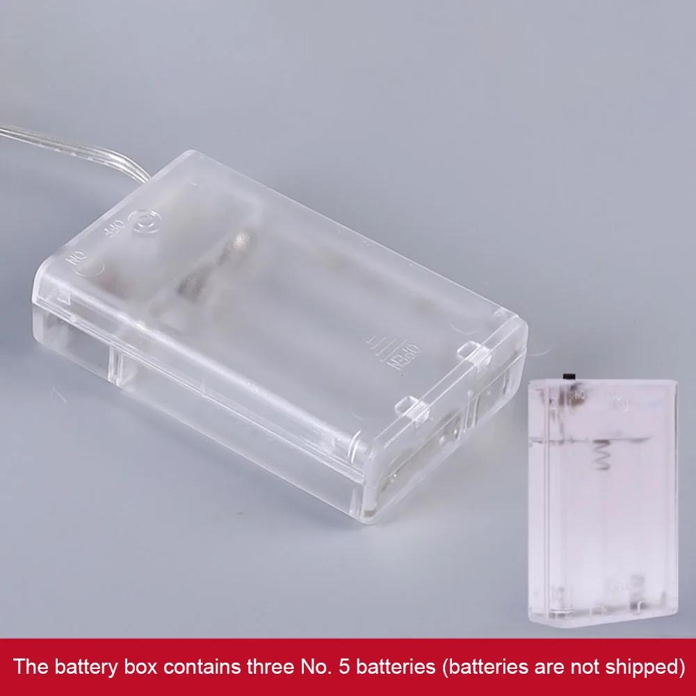 LED Christmas Ribbon Lights Battery Operated Ribbon String Lights Warm Light Christmas Tree Decorations DIY for New Year Decor