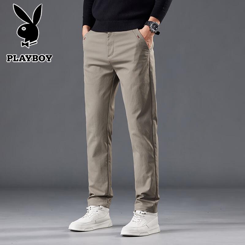 PLAYBOY Men's Straight-Leg Casual Trousers