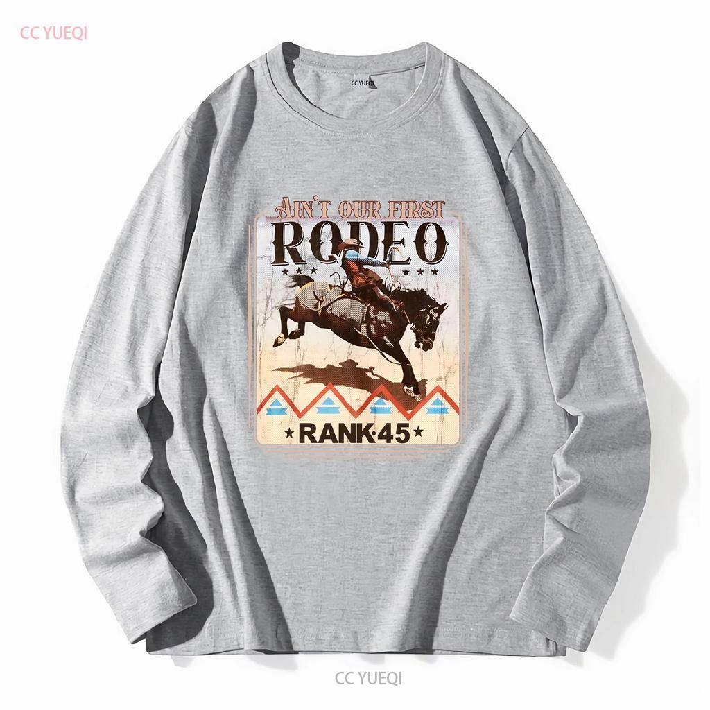 RANK 45 Mannen Rodeo Revival T-shirt RMFA24T70 BURG vintage Gewassen Unisex mode Stijlvol Casual Ademend Comfortabel