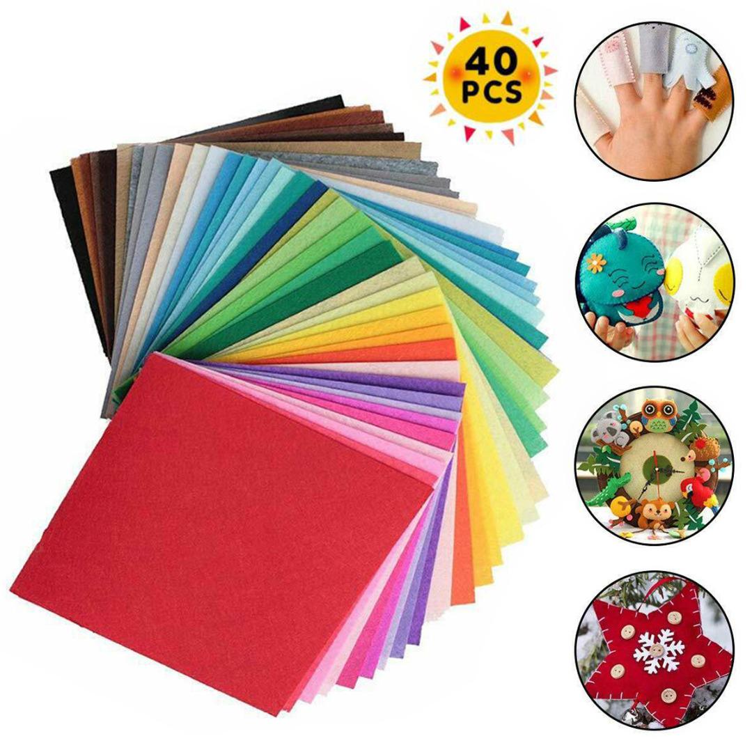 

PDTO 40 шт. Новый 10 см нетканый фетр полиэфирная ткань для шитья куклы DIY Craft