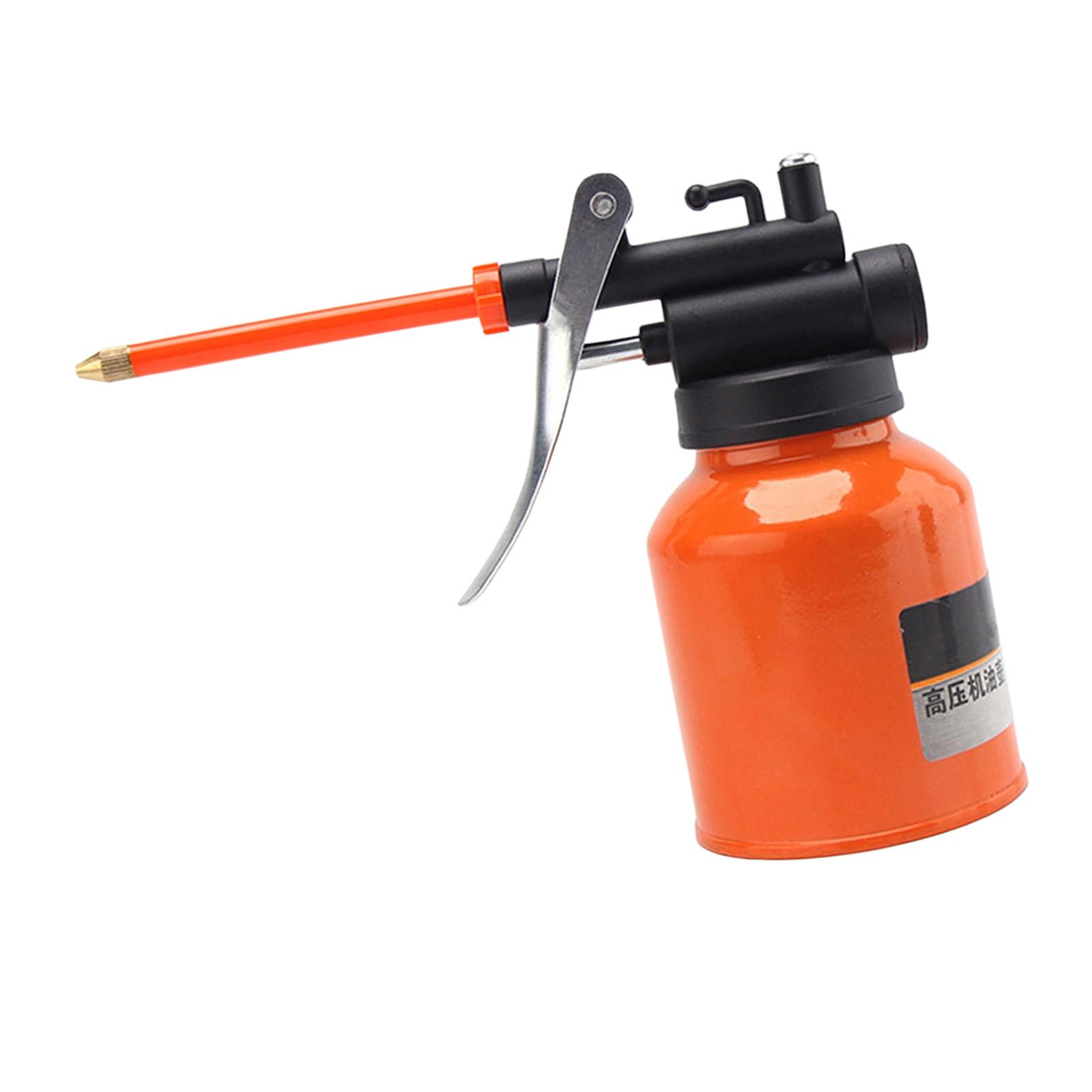 

250/300ml Oil Storage Can Bottle with Long Flexible Spout Professional High Pressure Lubricating Oiler Can for Home Use