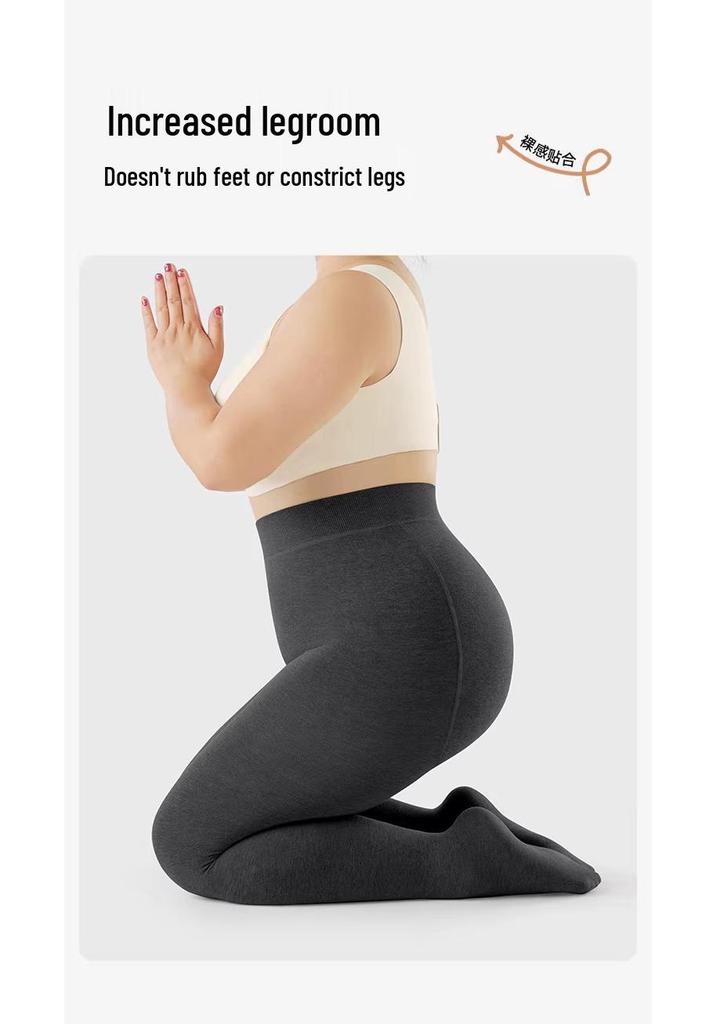 2025 Women's High-Waisted Slim-Fit Plus Size Winter Footed Leggings