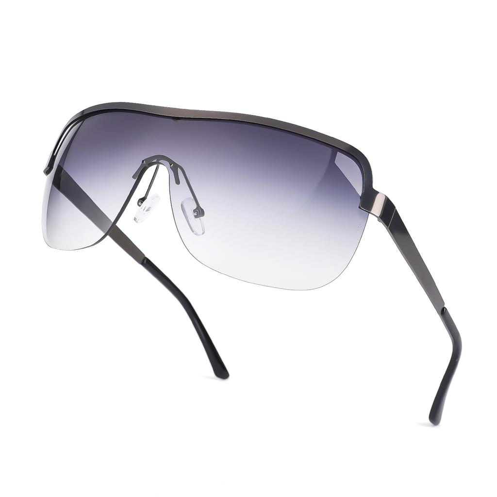 Oversized Sunglasses Magnesium Aluminum Alloy Frame Uv400 Fashion Glasses