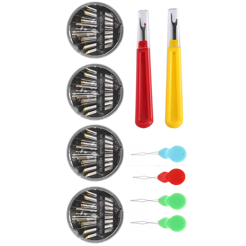 Conjunto de Ferramentas de Costura Caixa Agulha de Mão Removedor de Linha Idoso Passador Automático Kit DIY