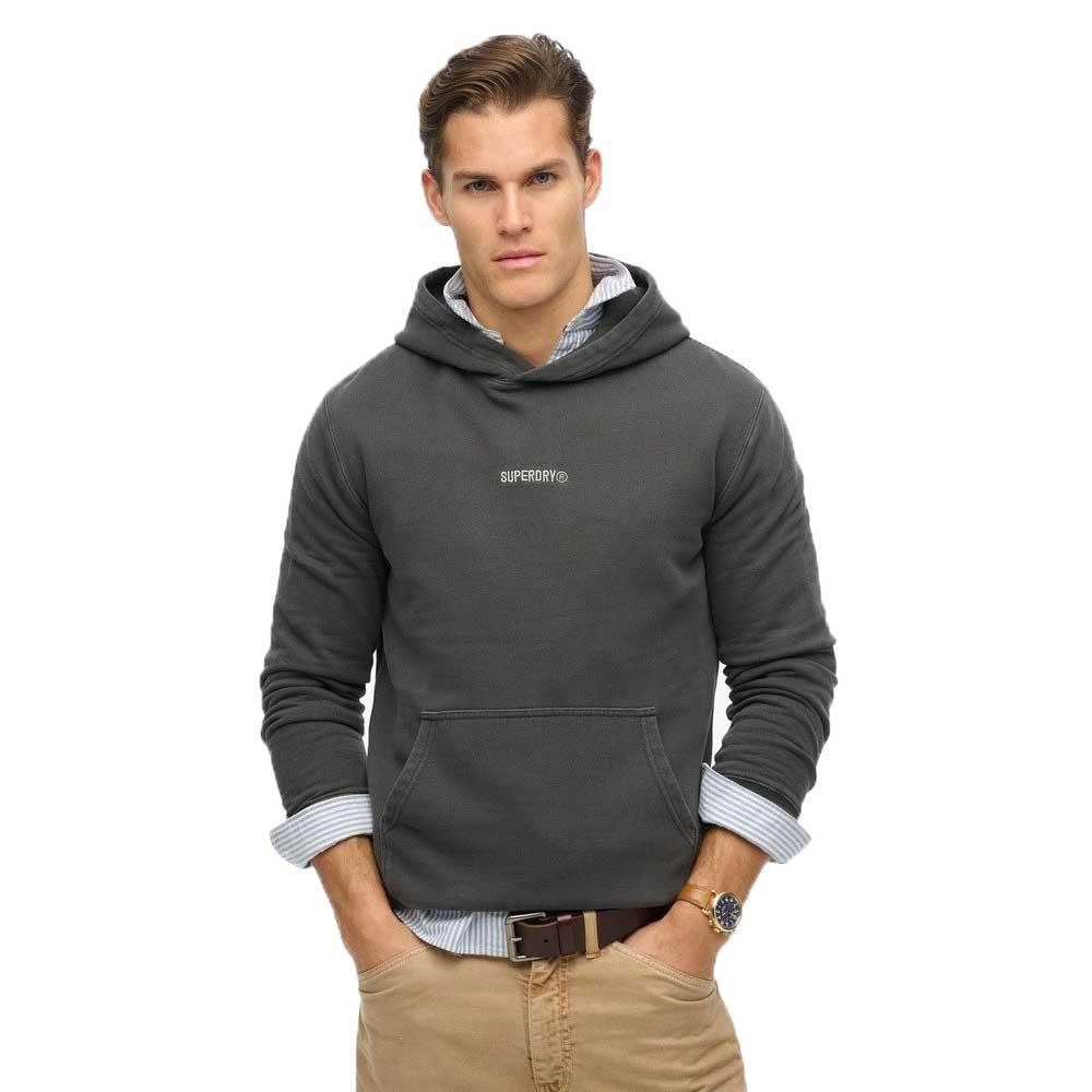 Superdry Schwarz Kapuzensweatshirt Mit Mikro-Logo - Bild 4