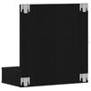 Mirror Cabinet with Shelf Black Oak Effect 60 X 31.5 X 62 Cm