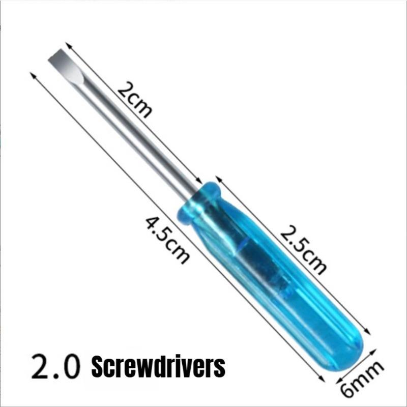 10 Stück Mini 2/3mm Flachschlitz Kreuzschlitz Kleiner Schraubendreher für Handy Box 360 Wireless Controller Reparatur Öffnen