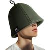 Sauna Hut für Männer und Frauen aus Anan-Netz, doppelt gekämmt, für tiefe Sauna, verhindert Überhitzung und Haarausfall, perfekt für heiße Umgebungen und Saunen, inklusive wasserdichter Tasche