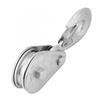 1Pcs High Strength Steel Single Wheel Lifting Rope Pulley Block Pulley Hooks 0.5/1 Tons Load Bearing Single Wheel Rollers