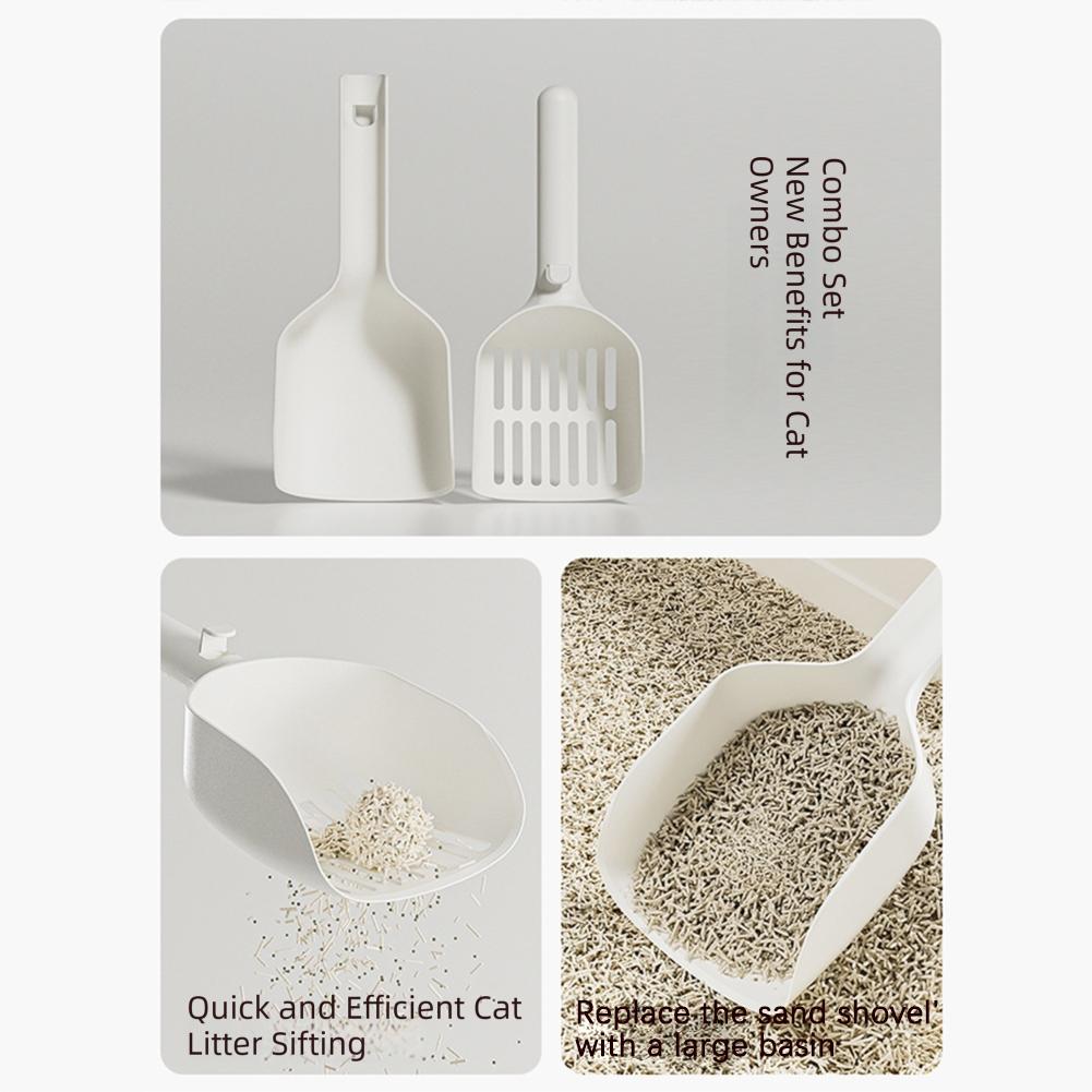 Cat Litter Shovel Deep Litter Box Efficient Sifting  Pet Hygienic Cleaning Plastic Extra Thick Large Scoop For Hygienic Care