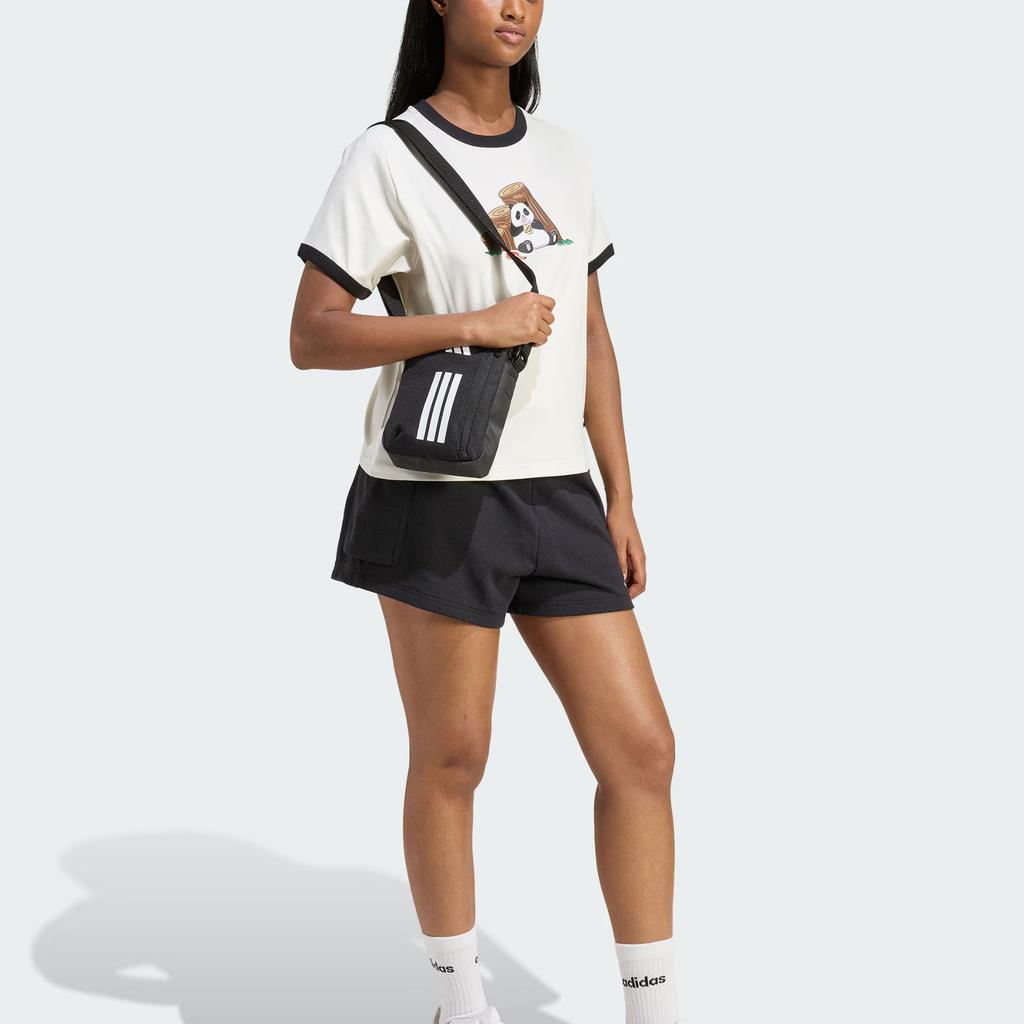 Adidas T Shirts Women's Jade White Crew Neck Moderate KB7214