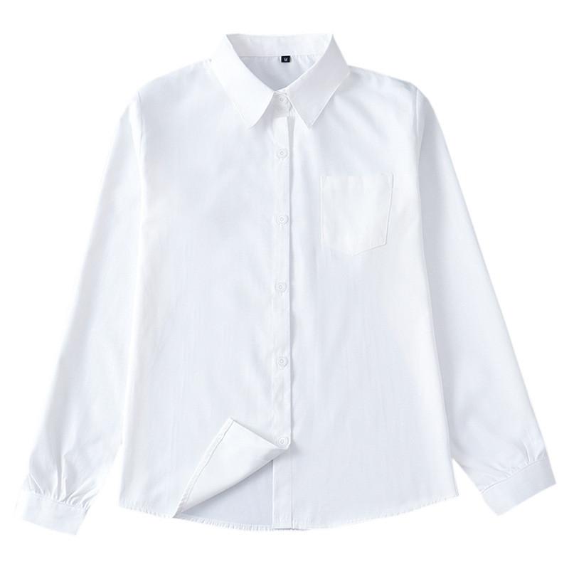 Girl School Uniform Shirt With Pure Cotton And Polyester Blend For Casual Wear