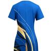 Women's Casual Loose Round Neck Dress 3D Floral Printed Fashion Midi Dress