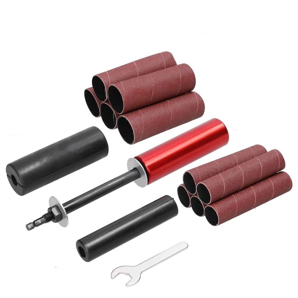 Sanding Rod Drum Sanding Kit Drill Attachment Conversion SandingTool Mini Belt Sander  Plastic