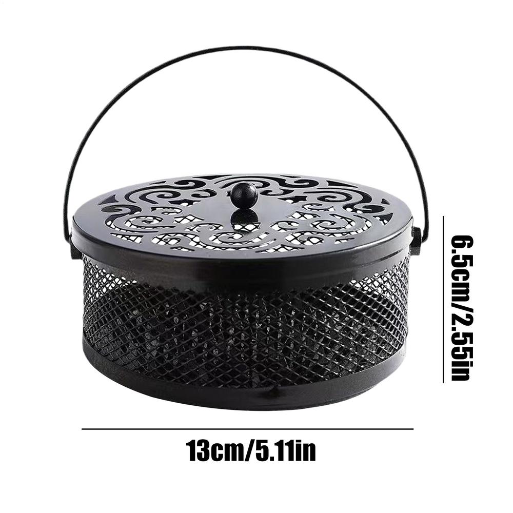 

Portable Incense Burner Holder with Handle Incense Coil Burner Mosquito Repellent Coil Holder for Outdoor Garden Patio Camping чёрный