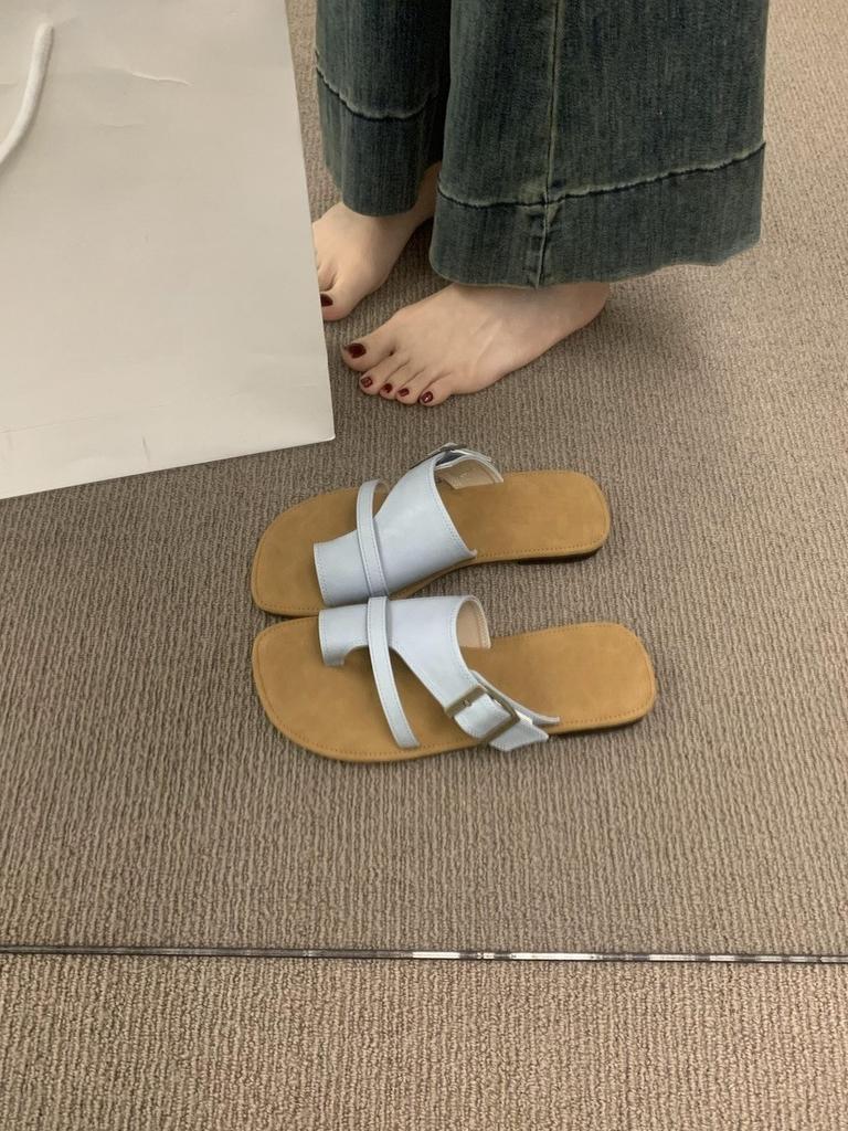 Retro Style Toe Slippers Women Wear Beautiful Fairy Casual Beach Sandals Sandals