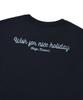 COVERNAT WOMAN Doodle Turtle T-Shirt Navy