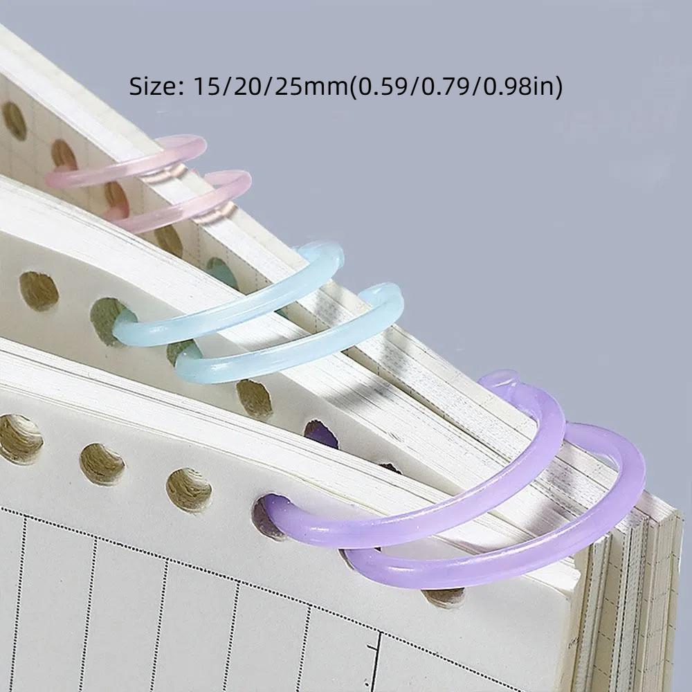 Hoops Binding Supplies Notebook Diary Circle Ring Paper Binder Ring DIY Binder Ring Loose Leaf Ring