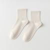 Sock Children's Mid-calf Socks with Antibacterial, Sweat-absorbing, Breathable and All-season Features, Made of Pure Cotton.