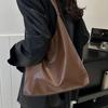 Vintage Pillow Design PU Leather Boston Handbag For Women Casual Large Capacity Shoulder Crossbody Bags Fashion Shopper Totes