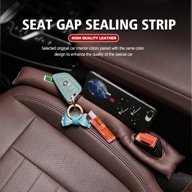 DAYB7 Leather Car Seat Gap Filler Leak Proof Soft Pad Drop Spacer For Skoda VRS Octavia 2 3 Kamiq MK3 Kodiaq Karoq Superb Fabia