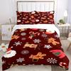 3pcs Christmas Bedding Set, Suitable for Bedroom Decoration, (Includes 1 Duvet Cover And 2 Pillowcases, Quilt Not Included) Yy250822162