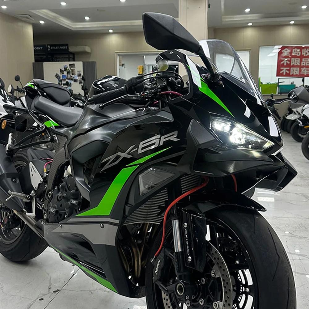 Side Downforce Spoilers Fairing Winglet For KAWASAKI ZX6R ZX-6R 2026 2025 2024 Motorcycle Naked Side Front Aerodynamic Wind Wing