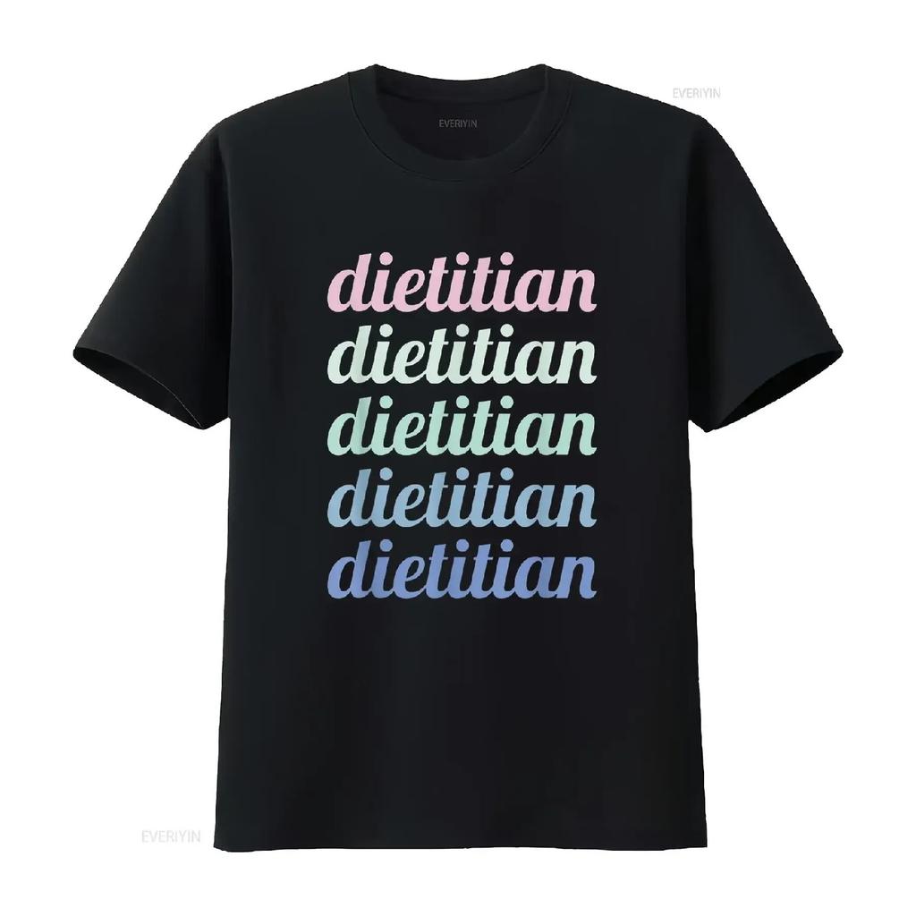 Dietitian Nutritionists T Shirt vintage Washed Breathable streetwear homme fashion Top For Everyday Wear Casual graphic Unisex