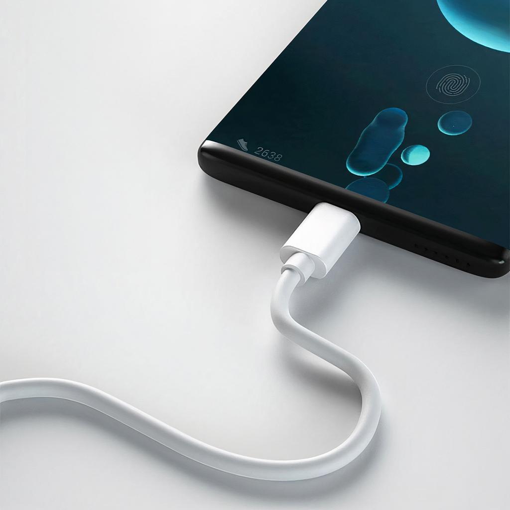 Kabel Oppo Dl136 Supervooc Super Szybki Usb Do Usb-C Type C 65W 1M Przewód Biały