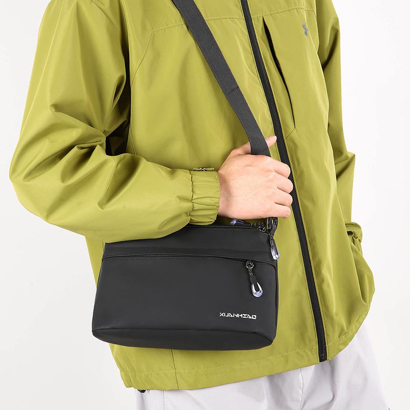 Bolsa de Ombro Único, Bolsa Masculina, Mochila Pequena Transversal, Bolsa Curta Estilo Coreano, Bolsa Casual Masculina, Bolsa Transversal