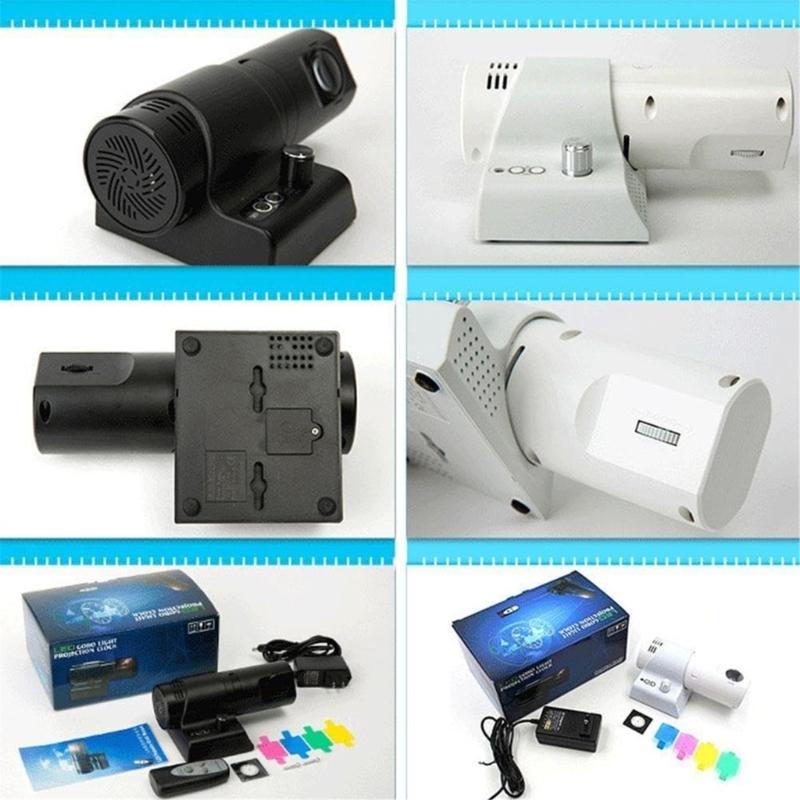 Analog Digital LED Projection Clock with 4 Color Slides and Remote Control for Easy Time Viewing In Bedroom or Office