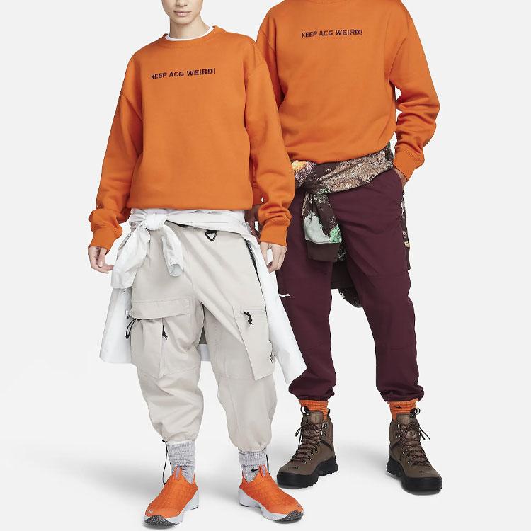 Nike ACG Therma-FIT Letter Embroidery Loose Sports Hoodie Unisex hoodies Orange FD9849-893